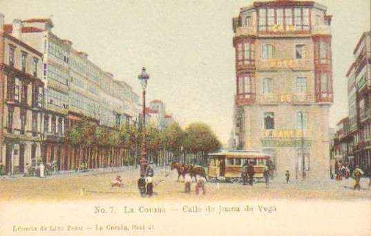 POSTAL ANTIGUA DE LA CORUÑA. Nº 7. CALLE DE JUANA DE VEGA.