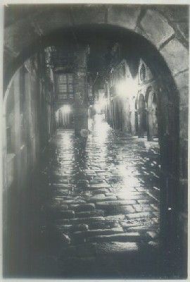POSTAL DE CORUÑA. SANTIAGO. RUA DEL VILLAR DE NOCHE