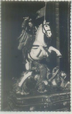 POSTAL DE CORUÑA. SANTIAGO. CATEDRAL. IMAGEN PROCESIONAL DEL APOSTOL