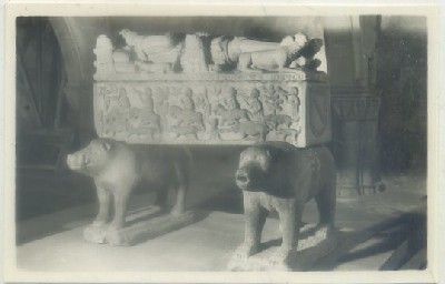 POSTAL DE CORUÑA. SANTIAGO. SEPULCRO DE FERNAN PEREZ DE ANDRADE