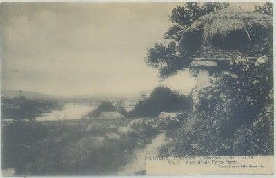 POSTAL ANTIGUA DE PONTEVEDRA. VISTA DESDE PORTO SANTO. COLECCIÓN C Nº 2