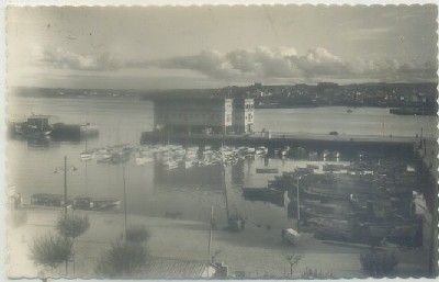 POSTAL DE CORUÑA. REAL CLUB NAUTICO EN LA DARSENA
