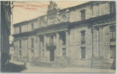 POSTAL ANTIGUA DE CORUÑA. SANTIAGO DE COMPOSTELA. UNIVERSIDAD