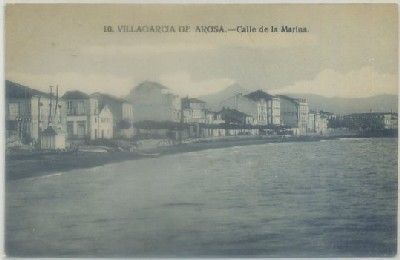 POSTAL ANTIGUA DE PONTEVEDRA. VILLAGARCIA DE AROSA. CALLE DE LA MARINA Nº 10