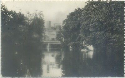 POSTAL DE LUGO. MONTFORTE DE LEMOS. RIO CABE Y PUENTE Nº 14 .