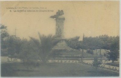 POSTAL ANTIGUA DE CORUÑA. ESTATUA DE LINARES RIVAS Nº 2