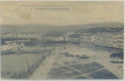 POSTAL ANTIGUA DE CORUÑA. CALLE DE LA MARINA Nº 5