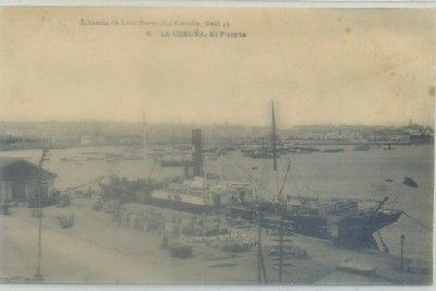 POSTAL ANTIGUA DE CORUÑA. EL PUERTO