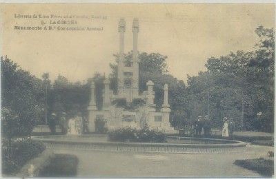 POSTAL ANTIGUA DE CORUÑA. MONUMENTO A Dª. CONCEPCION ARENAL Nº 9