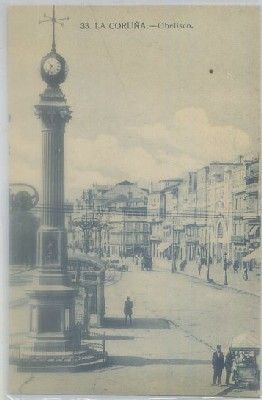POSTAL ANTIGUA DE CORUÑA. OBELISCO Nº 33
