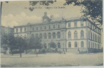 POSTAL ANTIGUA DE CORUÑA. INSTITUTO DA GUARDA Nº 25