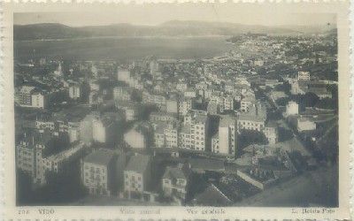 POSTAL DE PONTEVEDRA. VIGO. VISTA GENERAL