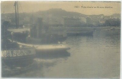 POSTAL ANTIGUA DE VIGO: VISTA DESDE LOS NUEVOS MUELLES