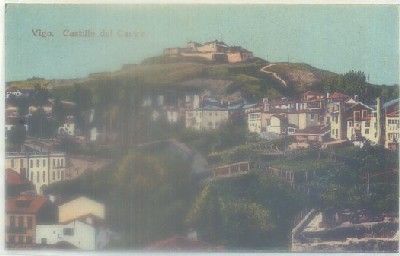 POSTAL ANTIGUA DE VIGO: CASTILLO DEL CASTRO