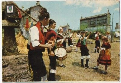 POSTAL DE GALICIA. FIESTA EN LA ERA