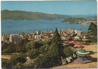 POSTAL DE PONTEVEDRA. VIGO. VISTA PARCIAL DESDE EL CASTRO