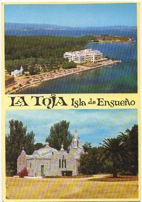 POSTAL DE PONTEVEDRA. LA TOJA. ISLA DE ENSUEÑO