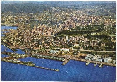 POSTAL DE PONTEVEDRA. VIGO. VISTA AEREA