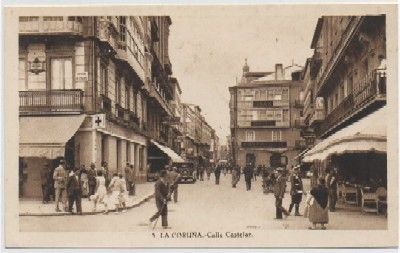 POSTAL ANTIGUA DE LA CORUÑA: CALLE CASTELAR Nº 5