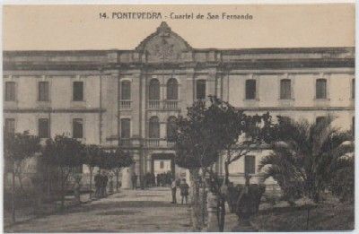POSTAL ANTIGUA DE PONTEVEDRA. CUARTEL DE SAN FERNANDO