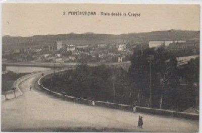 POSTAL ANTIGUA DE PONTEVEDRA. VISTA DESDE LA CAEYRA Nº 2