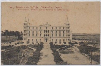 POSTAL ANTIGUA DE PONTEVEDRA. ISLA DE LA TOJA. FACHADA SUR