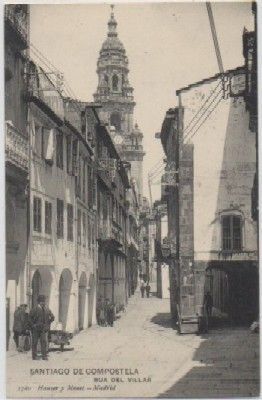 POSTAL ANTIGUA DE SANTIAGO. RUA DEL VILLAR