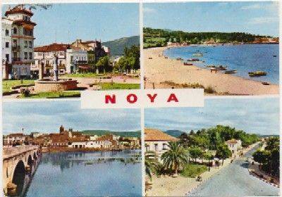 POSTAL DE LA CORUÑA. NOYA. CUATRO VISTAS