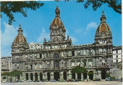 POSTAL DE LA CORUÑA. PALACIO MUNICIPAL