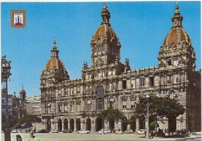 POSTAL DE LA CORUÑA. PALACIO MUNICIPAL