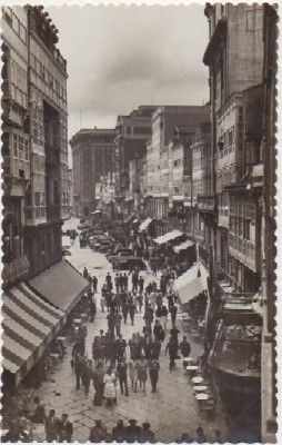 POSTAL DE LA CORUÑA. CALLE REAL Y CANTONDE DE JOSE ANTONIO