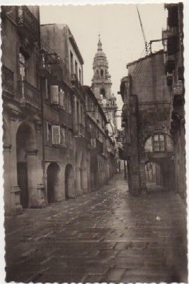 POSTAL DE SANTIAGO DE COMPOSTELA. RUA DEL VILLAR