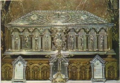 POSTAL DE SANTIAGO DE COMPOSTELA. CATEDRAL. ARCA DE PLATA