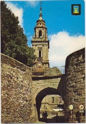 POSTAL DE LUGO. PUERTA DE SANTIAGO