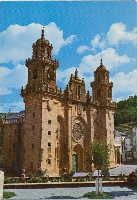 POSTAL DE LUGO. MONDOÑERO. CATEDRAL