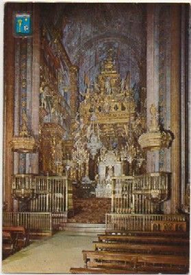 POSTAL DE SANTIAGO DE COMPOSTELA. ALTAR MAYOR DE LA CATEDRAL
