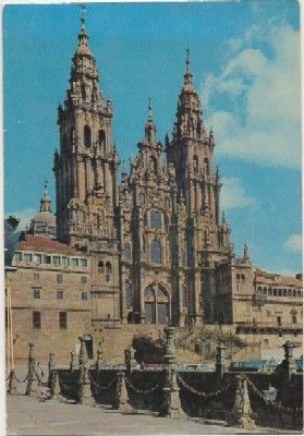 POSTAL DE SANTIAGO DE COMPOSTELA. OBRADOIRO. BARROCO