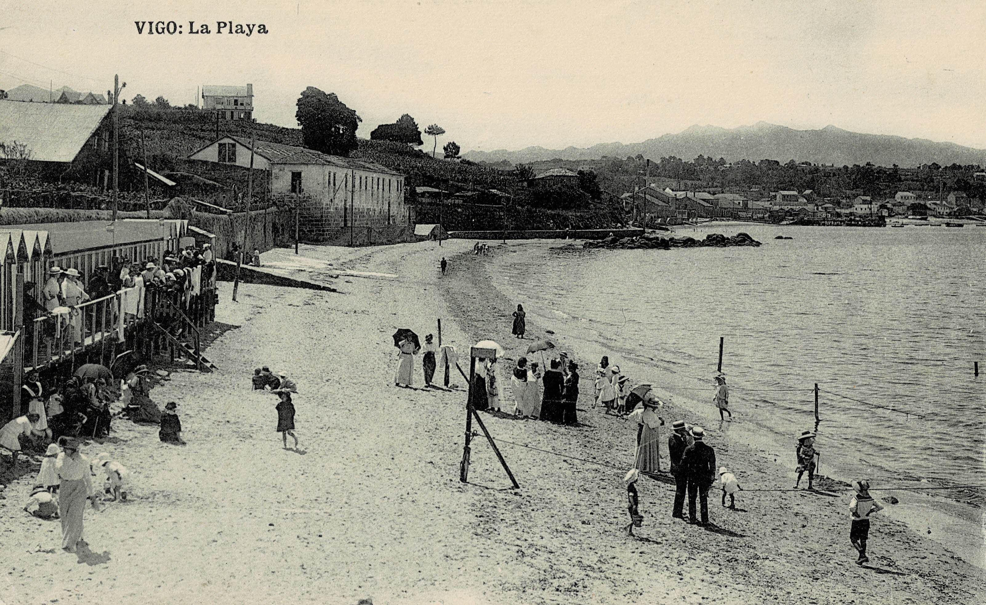 POSTAL DE VIGO. LA PLAYA
