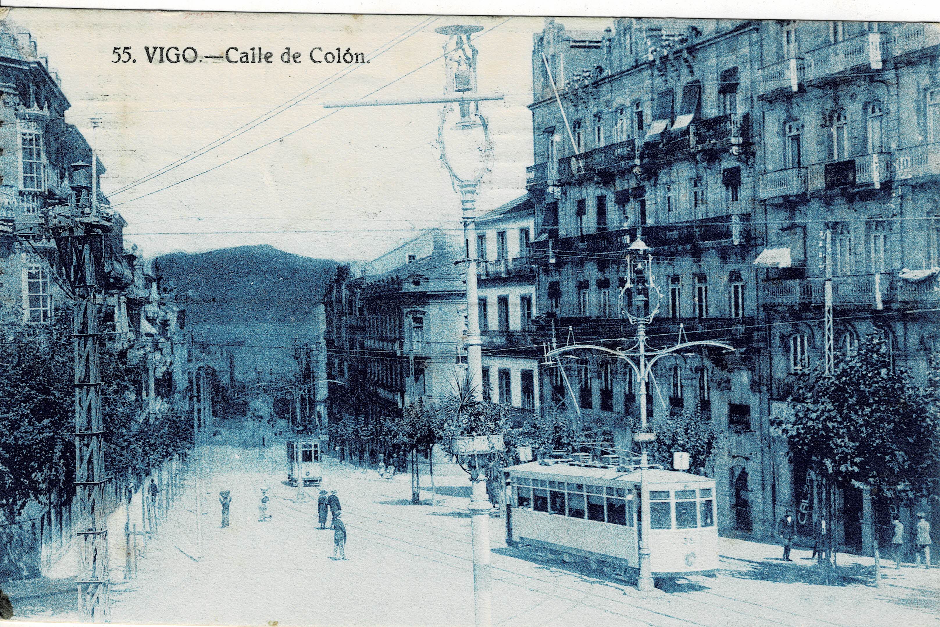 POSTAL DE VIGO. CALLE DE COLON