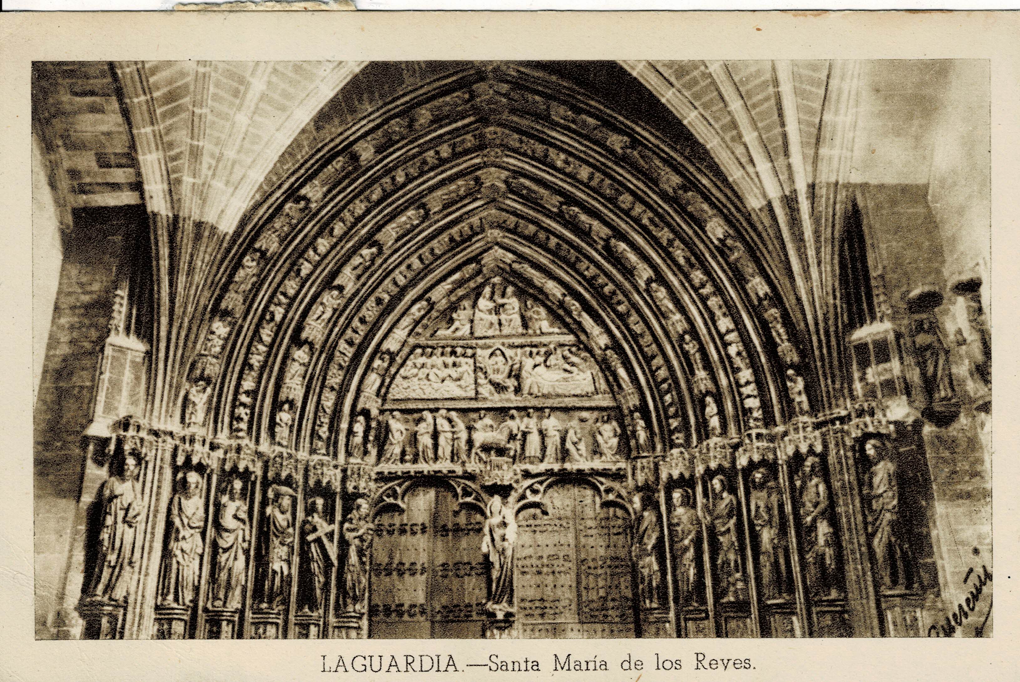 POSTAL DE LAGUARDIA. SANTA MARIA DE LOS REYES