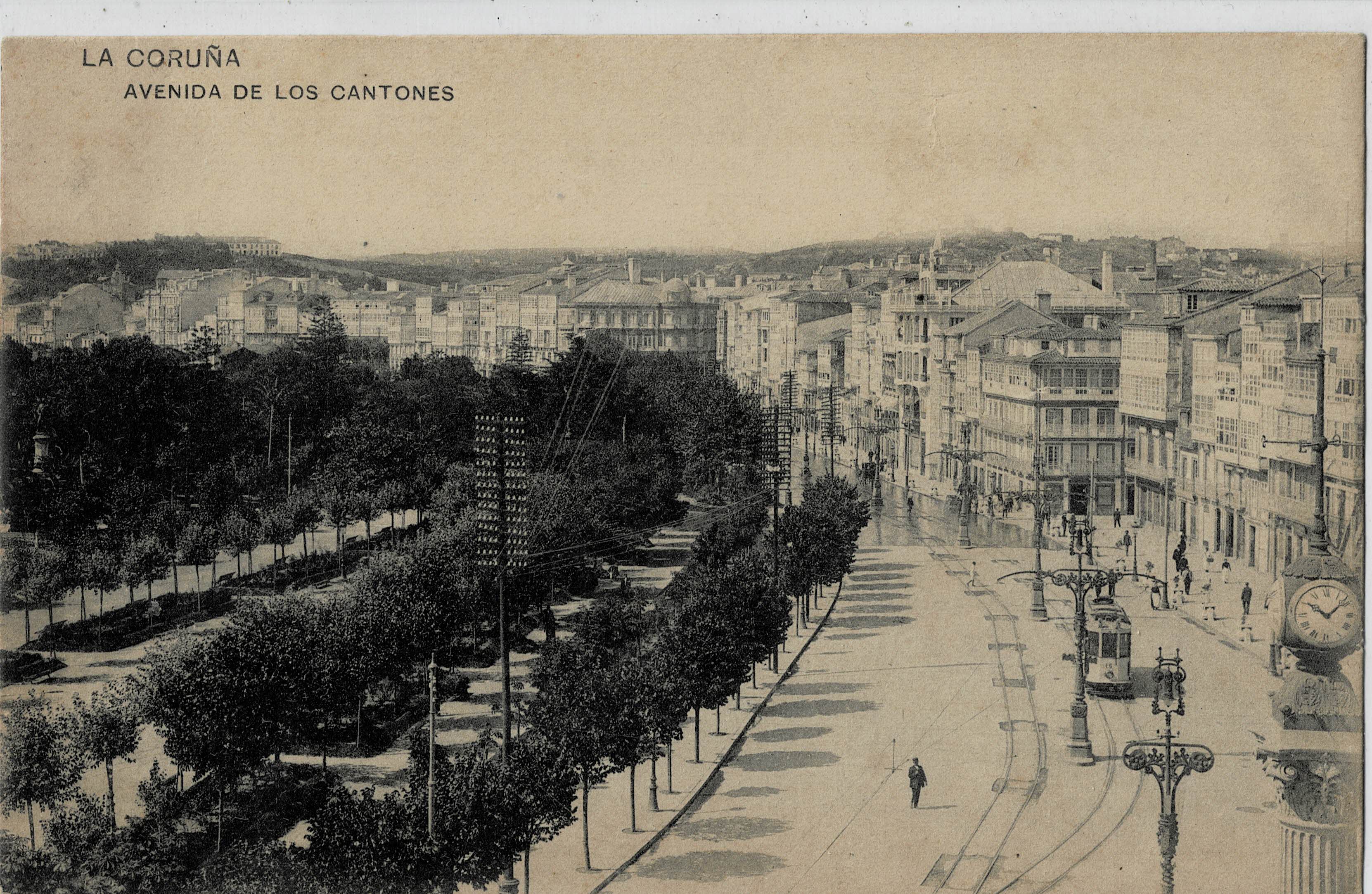 POSTAL DE GALICIA. LA CORUÑA. AVENIDA DE LOS CANTONES