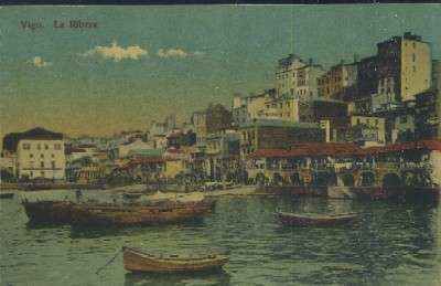 POSTAL ANTIGUA DE GALICIA VIGO LA RIBERA ( PONTEVEDRA )