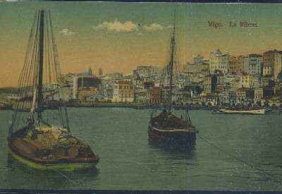 POSTAL ANTIGUA DE GALICIA VIGO LA RIBERA ( PONTEVEDRA )