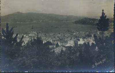 POSTAL VIGO Y SU RIA DESDE EL CASTRO Nº 3 ( PONTEVEDRA )