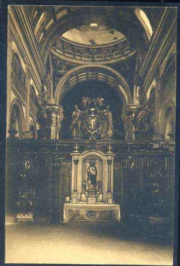 POSTAL ANTIGUA DE LUGO - MONASTERIO DE SAMOS - TRASCORO DE LA IGLESIA