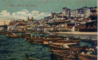 POSTAL ANTIGUA DE GALICIA - VIGO PONTEVEDRA - RIBERA DEL BERBES