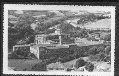 POSTAL DE GALICIA - LUGO - REAL ABADIA DE SAMOS VISTA PANORAMICA