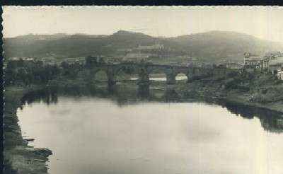POSTAL DE GALICIA - OURENSE - PUENTE ROMANO SOBRE EL RIO MIÑO Nº 4