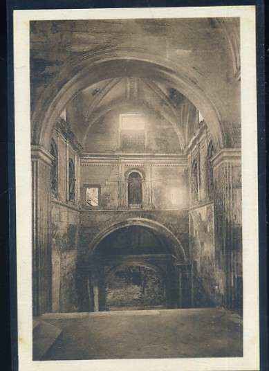 POSTAL ANTIGUA DE GALICIA - OURENSE - MONASTERIO DE OSERA Nº 18 ESCALERA DE HONOR VISTA DESDE ARRIBA