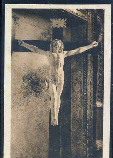 POSTAL ANTIGUA DE GALICIA - OURENSE - MONASTERIO DE OSERA Nº 20 GRAN CRUCIFIJO DE MARFIL